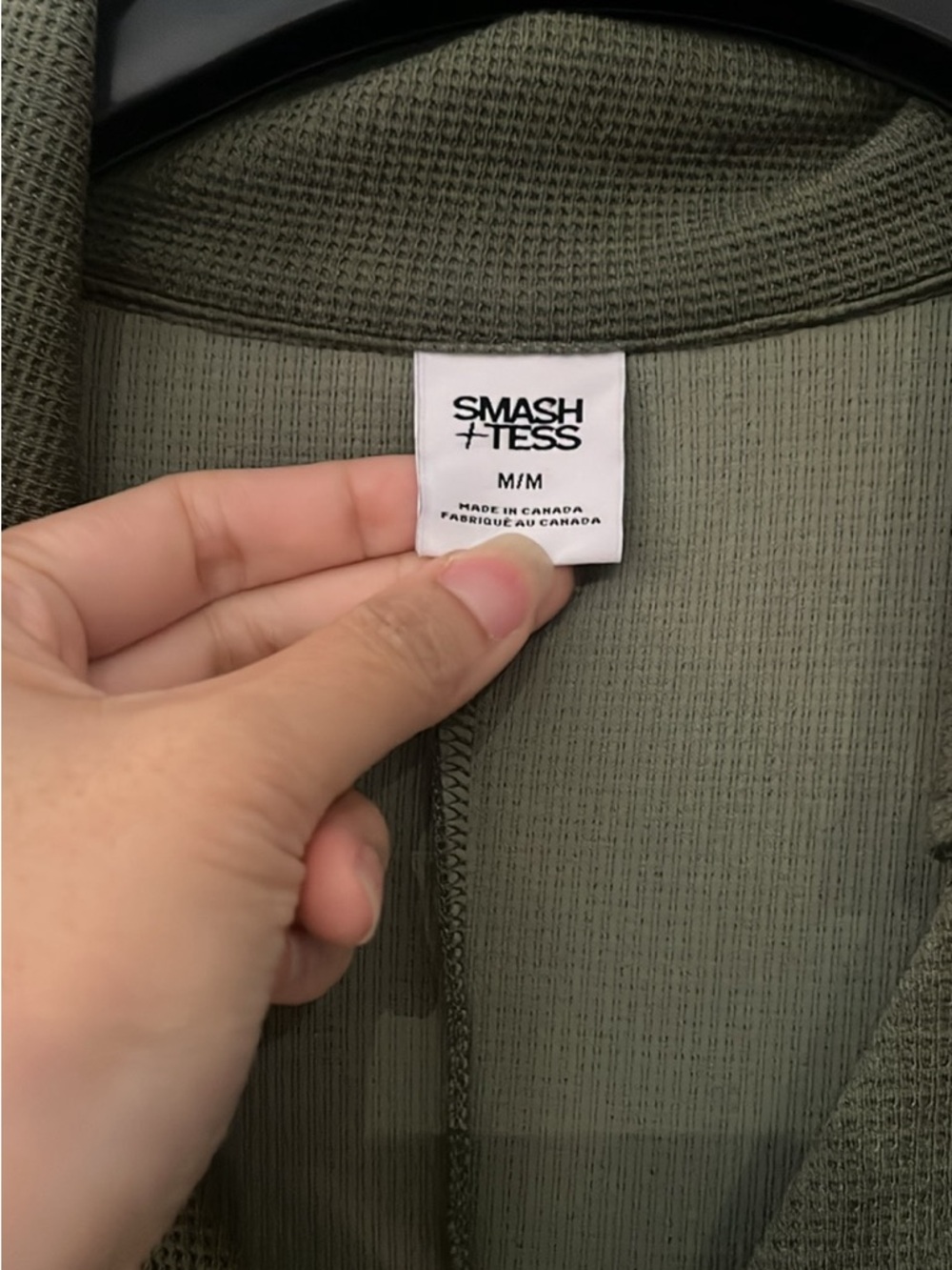 Smash + Tess Olive Waffle Romper - Picture 4 of 5